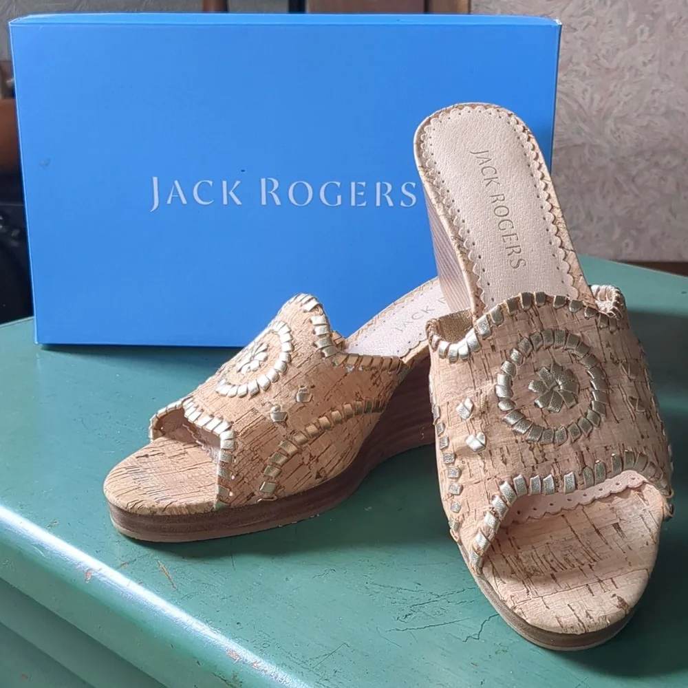 Jack Rogers Thompson Cork Wedge - Picture 10 of 12